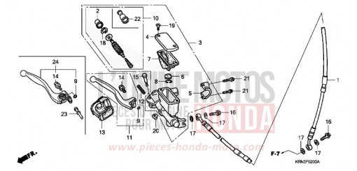 MAITRE-CYLINDRE FREIN AV. CRF250R6 de 2006